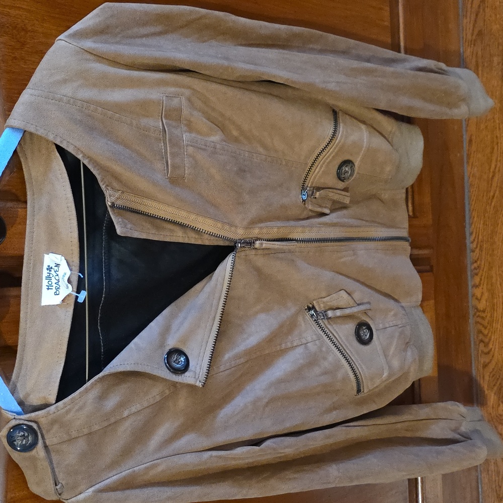 Faux Suede Brown Jacket BNWT